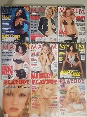 Playboy Magazine & Maxim Lot - JENNY MCCARTHY  TARA REID  KRISTY SWANSON • $29.99