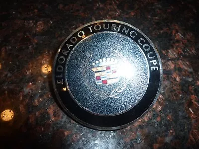 $44 • Buy Vintage Cadillac Eldorado Touring Coupe Enamel Hood Ornament Metal Emblem Logo