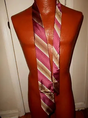Nicole Miller New York Men's Silk Striped Tie. • $0.99