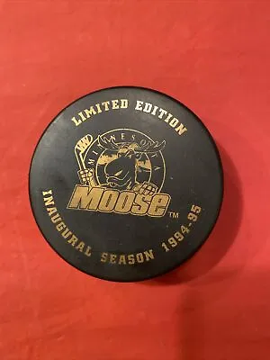 Vintage Minnesota Moose Hockey Puck - Defunct Minor League Hockey Team • $9.99