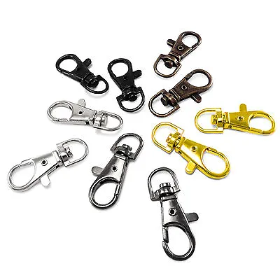 37 Mm Lobster Swivel Clasps Clips Bag Key Ring Hook Findings Keychain AIT • £6.91