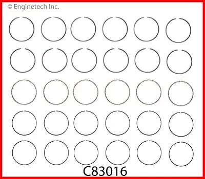 Chrome Piston Rings Set For Toyota 2.8L/3.0L 5MGE/7MGE/7MGTE (Standard Size) • $119.43