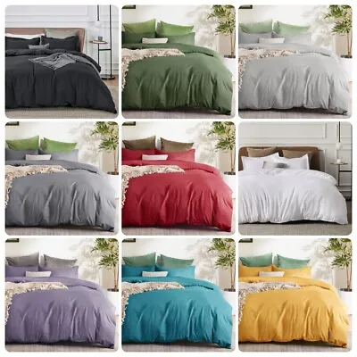 $29.97 • Buy ForZzz 2200TC Quilt Duvet Doona Cover Set King Single Queen Super King Size Bed