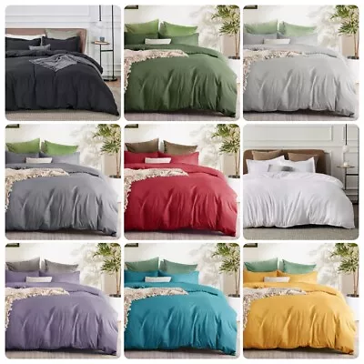 $28.97 • Buy ForZzz 2200TC Quilt Duvet Doona Cover Set King Single Queen Super King Size Bed
