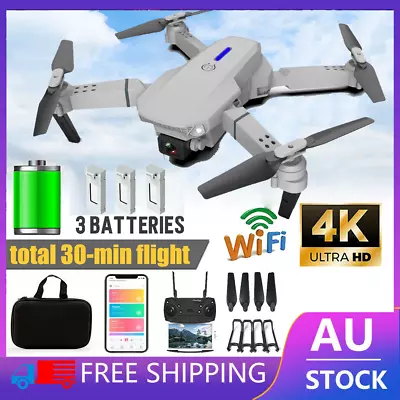 $40.99 • Buy 4K WiFi FPV Wireless Drones HD Camera With Selfie Brushless RC Quadcopter