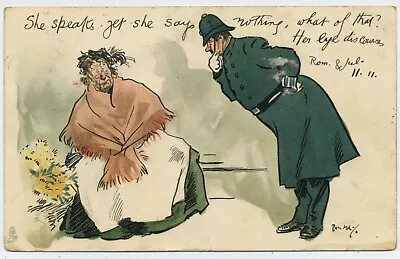 £3.95 • Buy Police Officer Vintage Raphael Tuck Phil May Series Comic Postcard H17