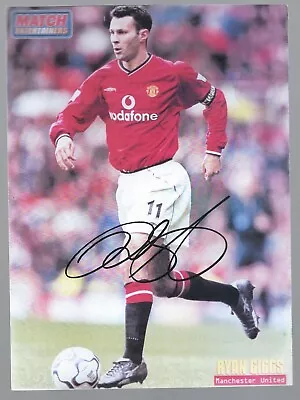 Ryan Giggs- Manchester Utd  Hand Signed 9x7 Match Magazine Page • £1.64