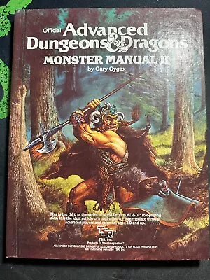 Advanced Dungeons & Dragons Monster Manual 2 TSR Excellent Condition 1983 AD&D  • $2