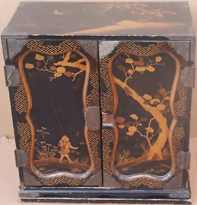 Good Old Small Old Decorative Oriental Collectors Cabinet With 7 Drawers • £6.50