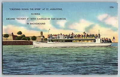 $4.93 • Buy St. Augustine, Florida - Cruising Down The River - Vintage Postcard - Unposted