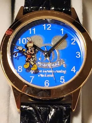 Disneyland 50th Anniversary Watch Marching Mickey Mouse In Working Condition • $99