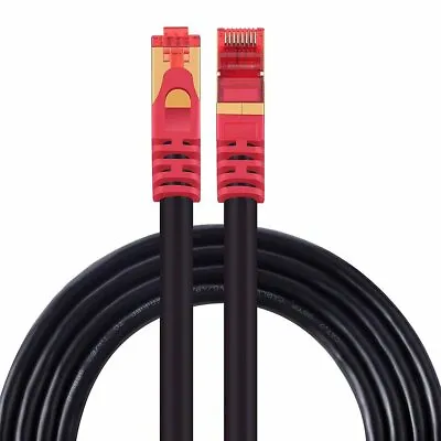 Cat7 Outdoor Direct Burial Patch Cable Weatherproof 26AWG Copper Ethernet Lot • $18.60
