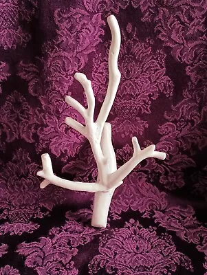 Vintage Cast Metal White Tree Branch Wall Sculpture Wall Decor 8.5  X 5   • $14.99