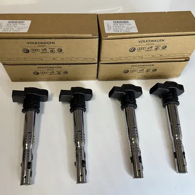 4PCS Ignition Coils 07K905715F 0221604115 For VW Audi 2.0T CBFA CCTA • $84.99