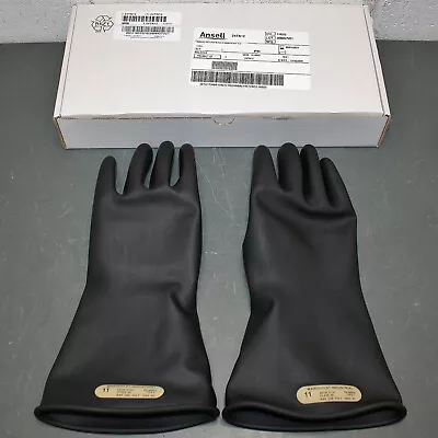 Ansell Marigold Electrical Insulating Gloves CLASS 00 B 14 Black Size 11 500V • $34.95