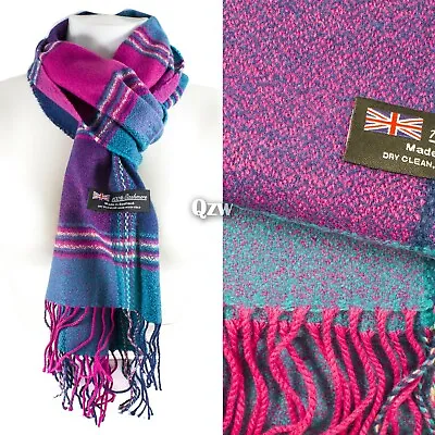 $7.49 • Buy Womens Mens Winter Warm Soft 100% Cashmere Scarf Scotland Made Scarves Wrap Wool