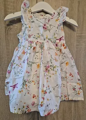 Next Floral Baby Girl Dress 6-9 Months • £9