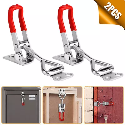 2 PCS Steel Toggle Latch Catch Adjustable Lock Clamp Anti-rust Clip For Box Case • $7.48