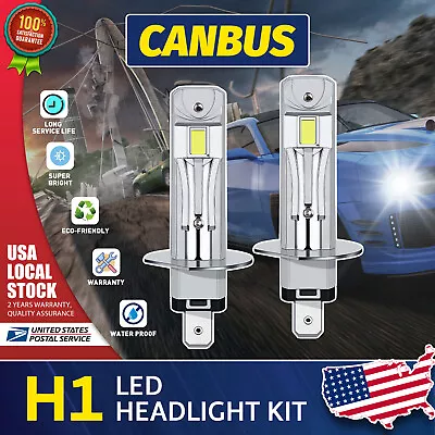 H1 LED Headlight Kit High Low Beam Bulbs 21W 20000LM High Power Bright White • $17.99