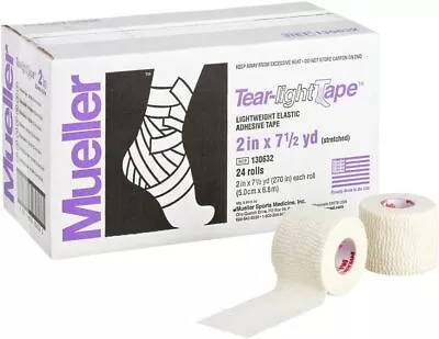 Mueller Tear-Light Tape White 5 Cm X 6.8m 24 Rolls • $138.99