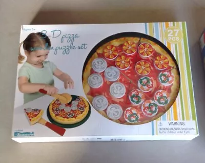 Wooden Pretend Food Play Pizza My First Kenmore NEW • $10