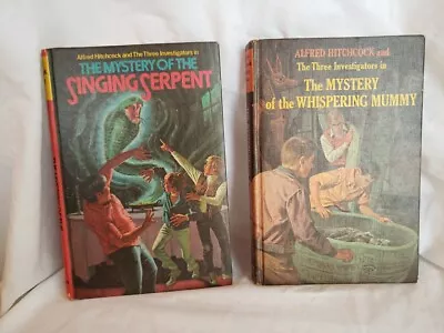 Lot 2 Vintage Hitchcock 3 Investigators Books Whispering Mummy Singing Serpent • $30