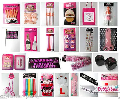 Hen Night Party Accessories Girls Ladies Night Out Fancy Dress Bride To Be Party • £3.09