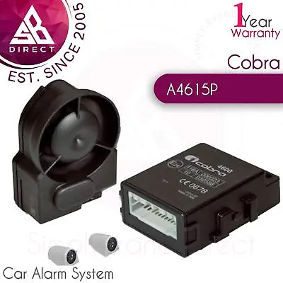$185.78 • Buy Cobra A4615P CanBus Car/Vehicle/Motorhome Wireless Alarm System│Thatcham CAT 2-1