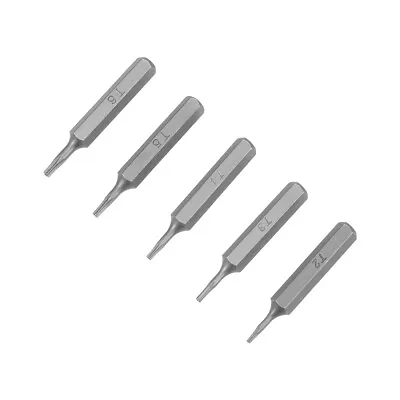 Torx Bits Set 5pcs 5/32 Inch Hex Shank T2 T3 T4 T5 T6 Screwdriver Set • £8.15