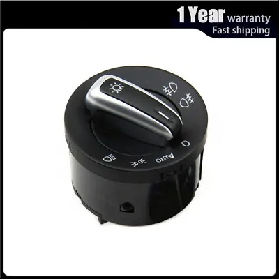 Chrome Euro Headlight AUTO Switch For 06-09 VW Golf GTI MK5 MK6 Jetta Passat B6 • $12.46