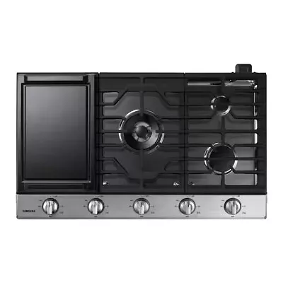 Samsung 36 Inch Gas Smart Cooktop With 5 Sealed Burners - NA36N6555TS • $629.99