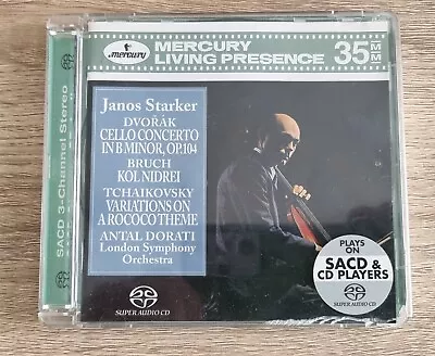 SACD Janos STARKER DVORAK BRUCH TCHAIKOVSKY Cello DORATI Mercury CD • £17