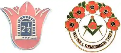 £7.99 • Buy Orange Order Lodge Lilly 2.5 & Arch And Masonic We Will Remember Enamel Badge