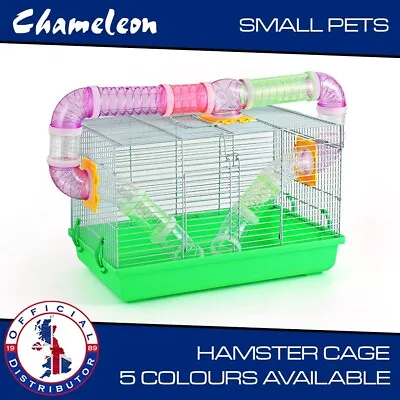 Animal Hamster Cage With Tube Maze Cage Small Pets Multiple Colours Available • £35.85