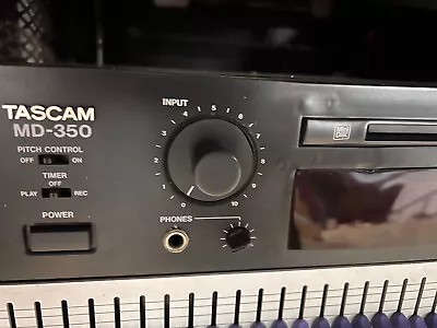 Tascam MD-350 ProGrade Rackmount Minidisc Recorder • £220