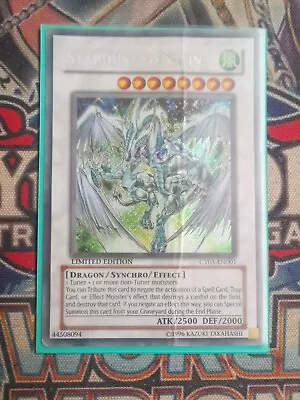 £3.99 • Buy Stardust Dragon CT05-EN001 Secret Rare Limited Edition Very Heavy Play