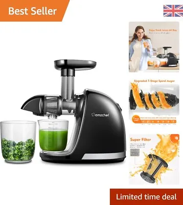 Juicer Machines - Cold Press Slow Juicer -Masticating Juicer Whole Fruit And ... • £154.99