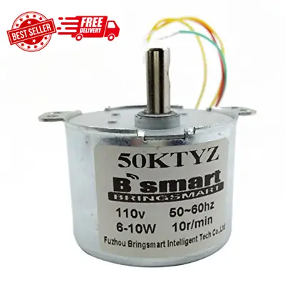 50ktyz 110v 10rpm Ac Synchronous Motor Cw/ccw Gear Motor Low Noise Slow Speed • $20.95