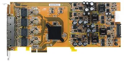 ExSys EX-6074PoE Quad Port - RJ-45 1GbE 120W PoE FH PCIe-x4 NIC • £197