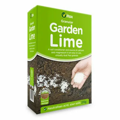 Vitax Granular Garden Lime 3kg Improves Drainageeasy To Handle • £12.50