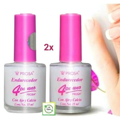 $13.99 • Buy Prosa 2X Endurecedor De Uñas Ajo / Calcio Nail Hardening Treatment 