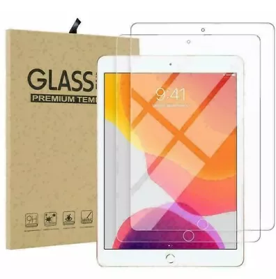 2 Pack Screen Protector Tempered Glass For Apple IPad Air 9.7 10.2 Pro 10.5 Mini • £3.99