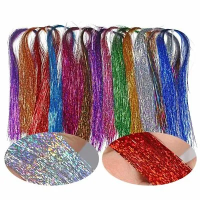 4Packs Soft Holographic Flat Crystal Flash Tinsel Flashabou Fly Tying Material • $9.50