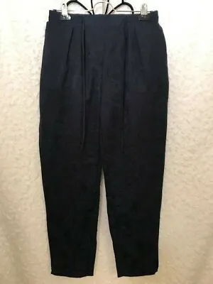 NWT Mossimo Women's Navy Jacquard Straight Leg Trousers - Choose Size • $11.04