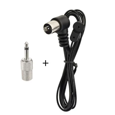 Indoor 75Ω F Type FM Radio Antenna &3.5mm For Bose Wave Radio AV Stereo Receiver • £7.02