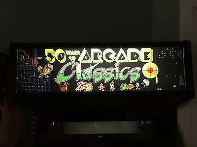 Mame Arcade Marquee Classics Multicade Emulator Translight Header Sign Backlit • $29