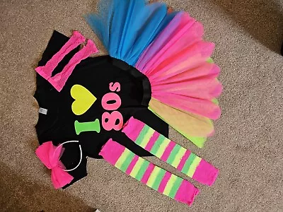 Girls Neon 80s Outfit • £6.99