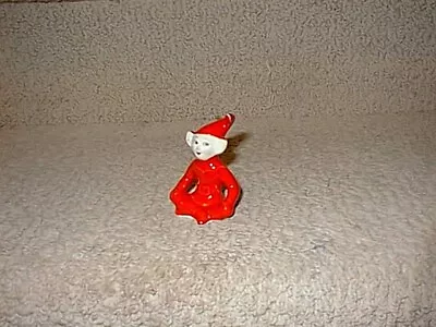 Vintage Pixie Elf Red Devil Miniature Figurine Ceramic Mid Century • $27