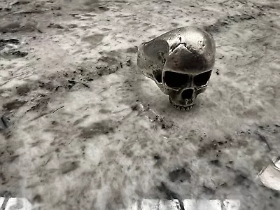 John Varvatos Sterling Silver Skull Ring • $250