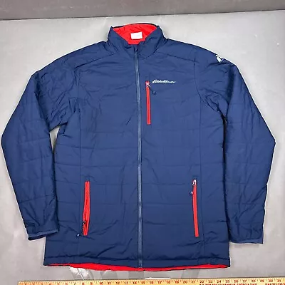 Eddie Bauer First Ascent Jacket Mens Large Blue Reversible Guide See Description • $29.95